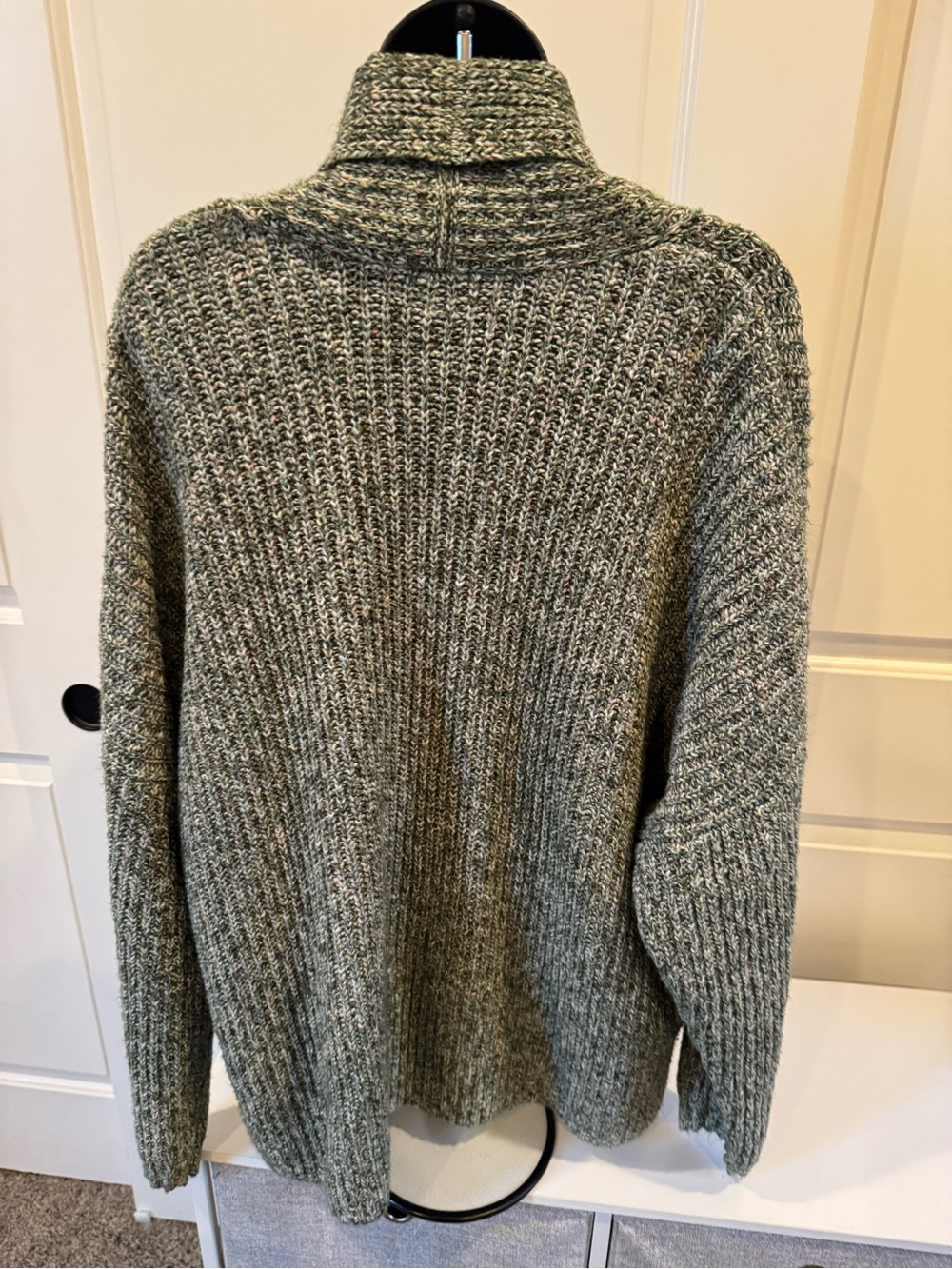 CAbi XL Marled Olive-Green Open Knit Cardigan - Picture 2 of 3